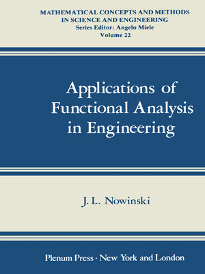 cover image of Applications of Functional Analysis in Engineering